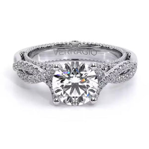 Verragio Twist Shank Diamond Engagement Ring