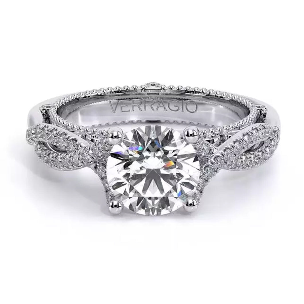 Verragio Twist Shank Diamond Engagement Ring