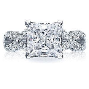 Tacori RoyalT Twist Princess Cut Diamond Engagement Ring