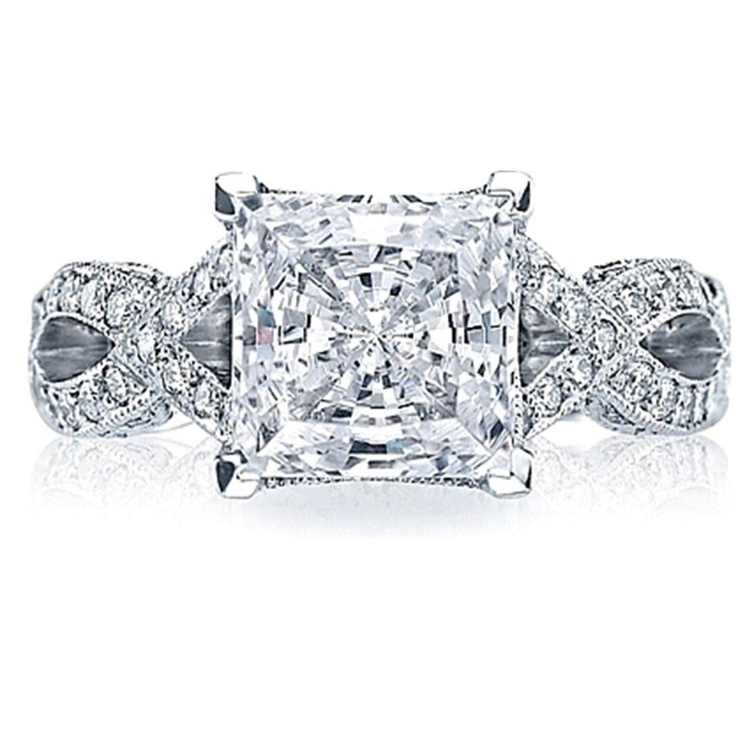 Tacori RoyalT Twist Princess Cut Diamond Engagement Ring