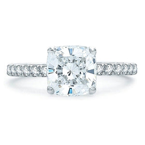 A.Jaffe French Pave Diamond Engagement Ring