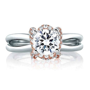 A.Jaffe Rose Gold Diamond Engagement Ring
