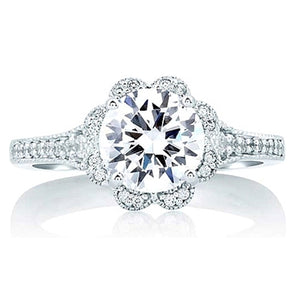 A.Jaffe Halo Diamond Engagement Ring