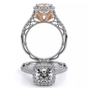 Verragio Halo Pave Diamond Engagement Ring