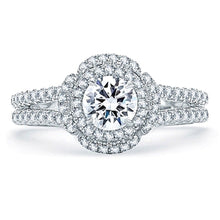 A.Jaffe Split Shank Diamond Engagement Ring