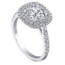 Jeff Cooper 'Teagan' Double Halo Diamond Engagement Ring