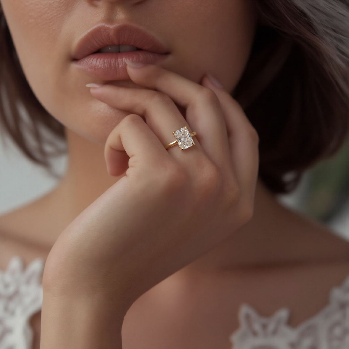 Tacori Emerald Solitaire Diamond Engagement Ring — photo 2 of 3