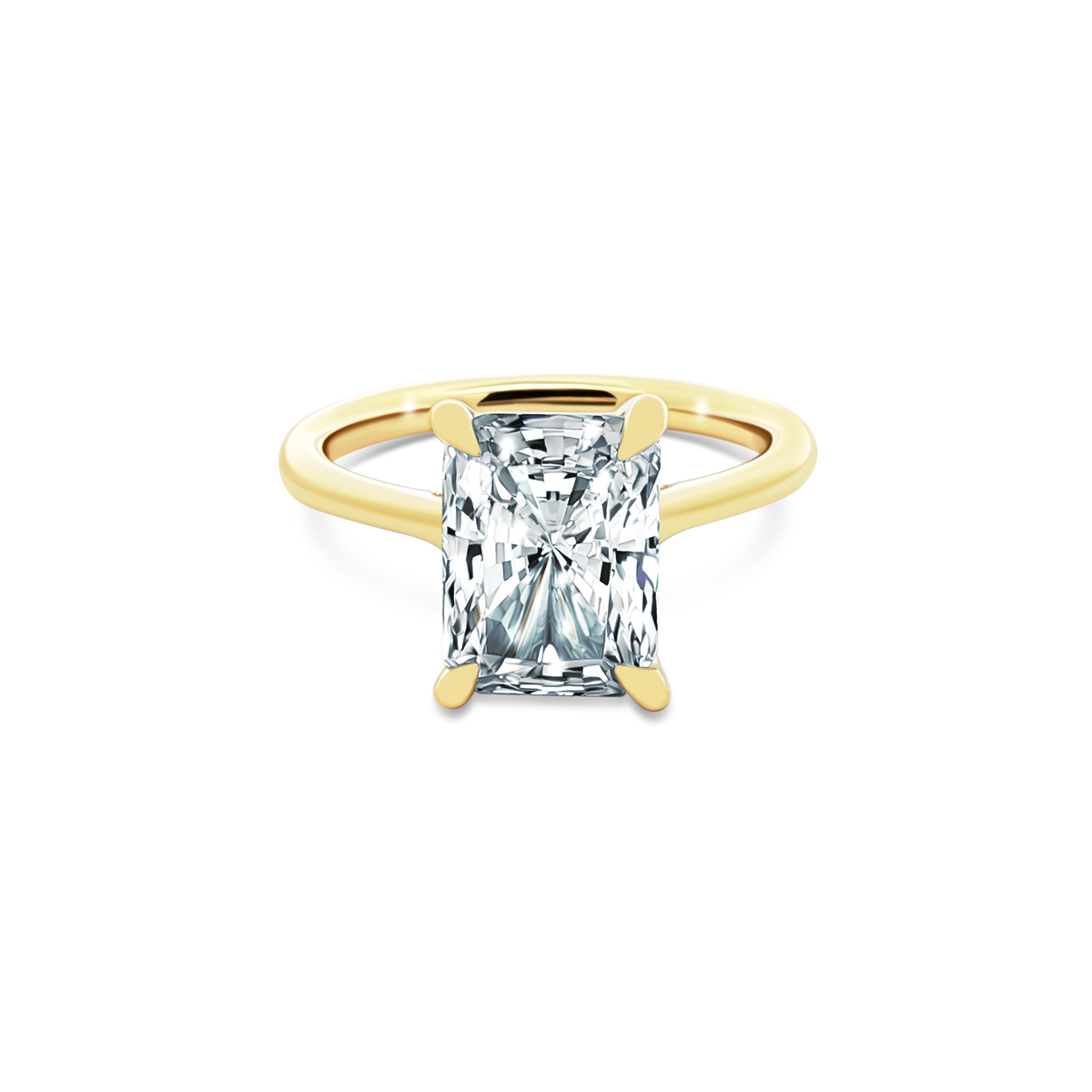 Tacori Emerald Solitaire Diamond Engagement Ring — photo 1 of 3