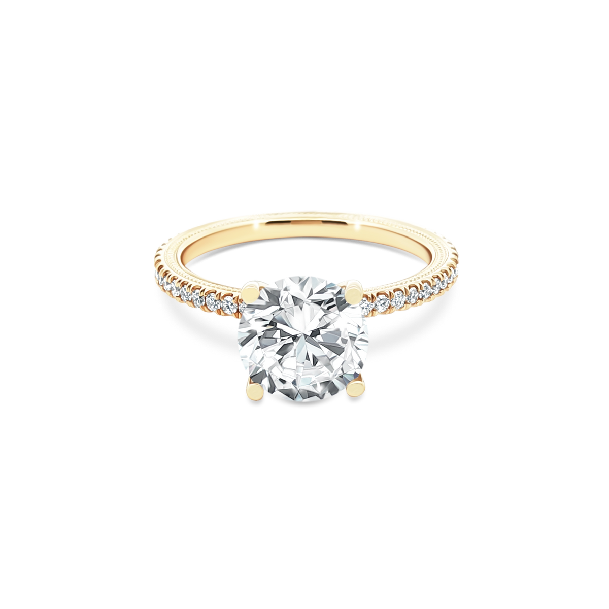 Verragio Round Diamond Pave Engagement Ring — photo 1 of 3