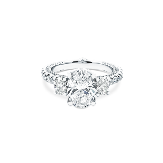Verragio Three Stone Diamond Engagement Ring — photo 1 of 3
