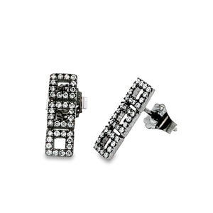 14k White Gold Diamond Allison Joy Stud Earrings.