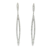Tacori .80ct 18k White Gold Diamond Earrings. 