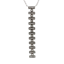 This 14k white gold Reese Brooklyn necklace features round brillian...