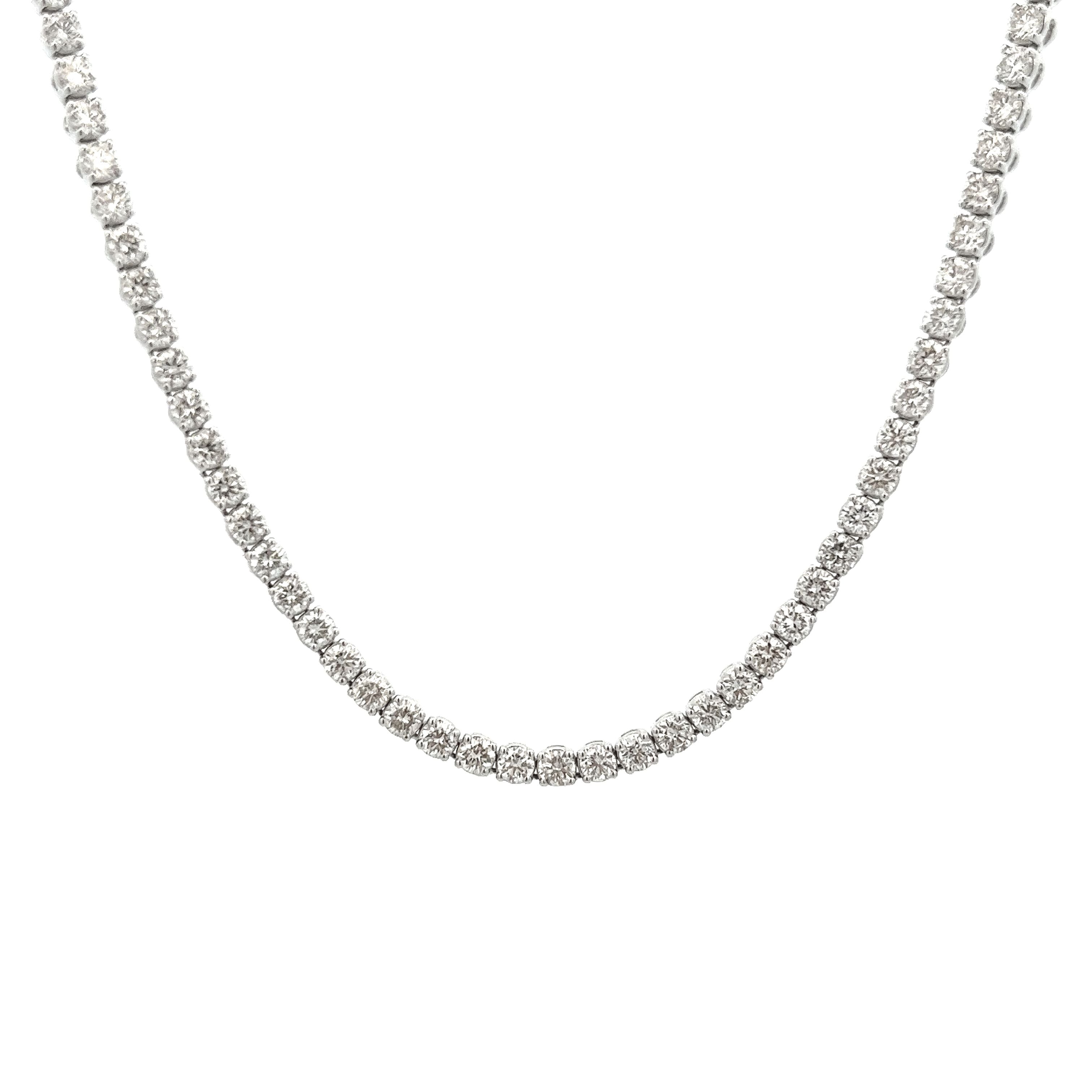 Tennis style diamond necklace Clearance