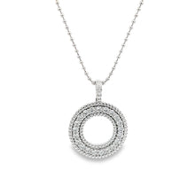 18k white gold circle necklace from Roberto Coin's Siena collection...