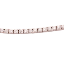 This 18k white gold diamond bracelet features 48 round brilliant cu...