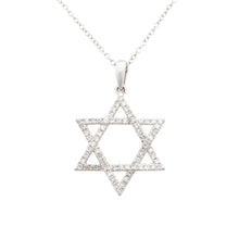 Star of David pendant featuring 66 pave-set diamonds totaling appro...