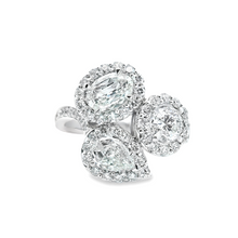 This stunning 18k white gold diamond band by Christopher Designs, f...