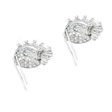 Estate piece: Platinum diamond brooch. Can be worn as a single broo...