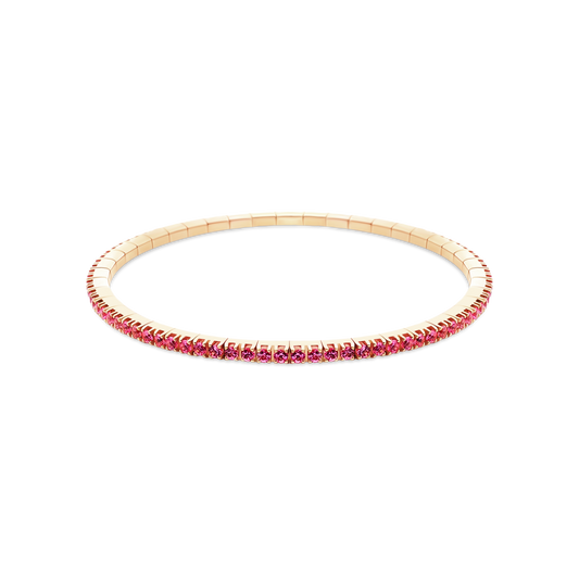18k Rose Gold Pink Sapphire Stretch Bracelet — photo 1 of 1