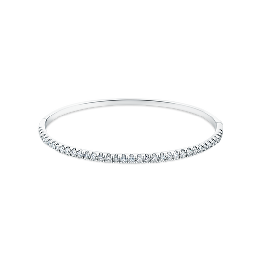 18k White Gold Diamond Bangle — photo 1 of 3