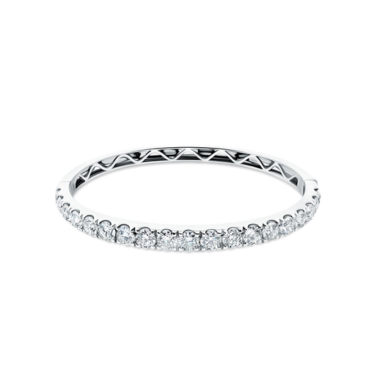 18k White Gold Diamond Bangle — photo 1 of 3