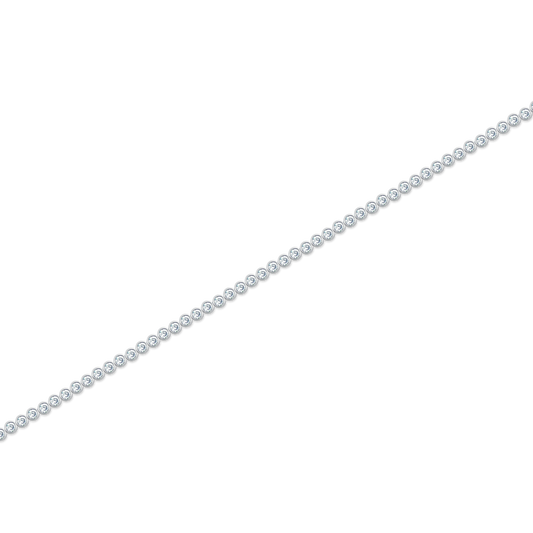 2.00ct 14k White Gold Bezel Set Diamond Bracelet — photo 1 of 2