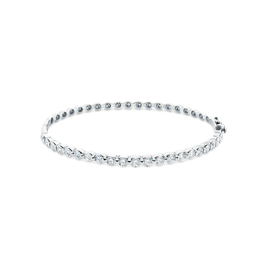 2.00ct 14k White Gold Diamond Bangle — photo 1 of 2
