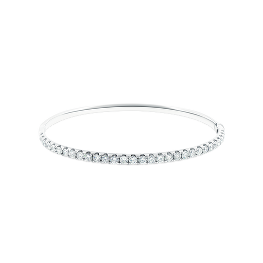 170-4221 2.00ct 18k White Gold Diamond Bangle