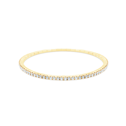 2.30ct 18k Yellow Gold Diamond Stretch Bracelet — photo 1 of 2