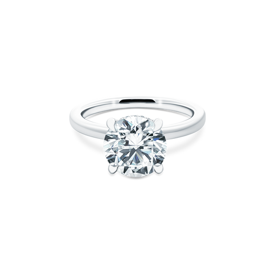 Martin Flyer Round Solitaire Diamond Engagement Ring — photo 1 of 3