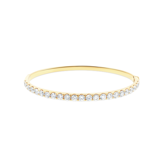 170-4222 2.80ct 18k Yellow Gold Diamond Bangle