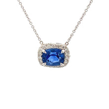 This necklace features a gorgeous sapphire stone weighing approxima...