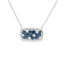 This beautiful 14k white gold necklace features a pendant with diam...