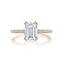 Tacori Solitaire Pave Diamond Engagement Ring