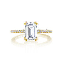 Tacori Solitaire Pave Diamond Engagement Ring