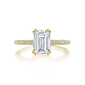 Tacori Solitaire Pave Diamond Engagement Ring