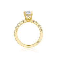 Tacori Solitaire Pave Diamond Engagement Ring