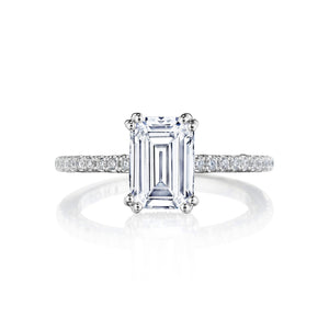 Tacori Solitaire Pave Diamond Engagement Ring