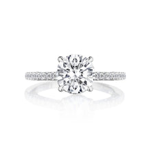 Tacori Solitaire Pave Diamond Engagement Ring