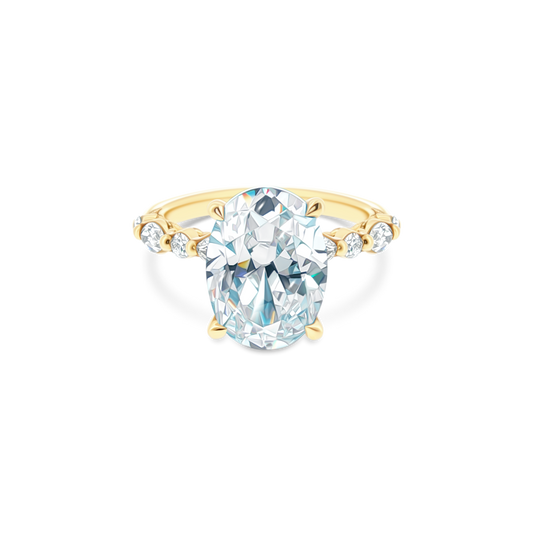 Tacori Oval Solitaire Diamond Engagement Ring — photo 1 of 3