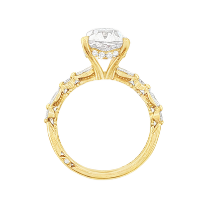 Tacori Oval Solitaire Diamond Engagement Ring — photo 3 of 3