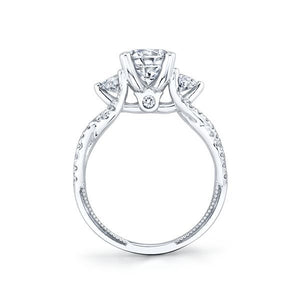 Verragio Three Stone Diamond Engagement Ring