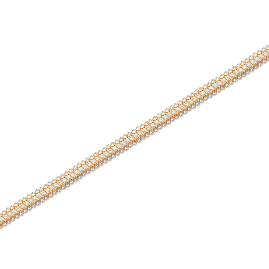 3.00ct 14k Yellow Gold Diamond Bracelet — photo 1 of 2