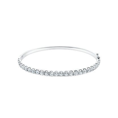 3.00ct 18k White Gold Diamond Bangle — photo 1 of 2