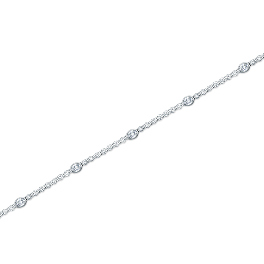3.39ct 14k White Gold Diamond Bracelet — photo 1 of 2