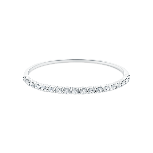 3.40ct 18k White Gold Diamond Bangle — photo 1 of 2