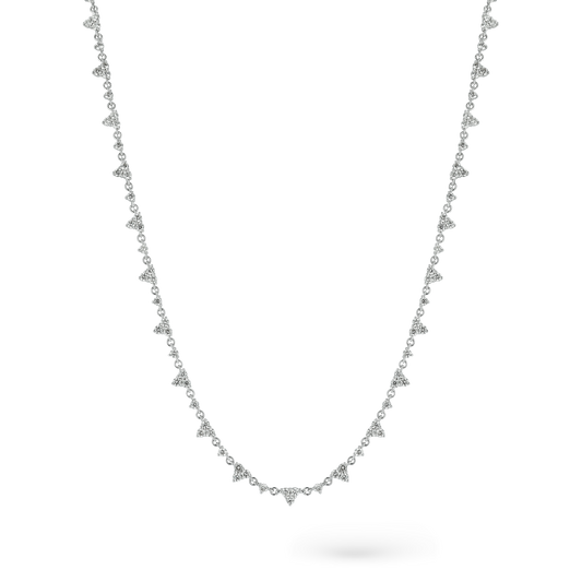 3.43ct 14k White Gold Diamond Necklace — photo 1 of 2