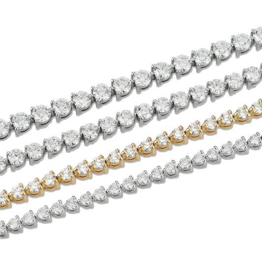 3.00 to 13.00ct Three Prong Diamond Tennis Bracelet — photo 1 of 3