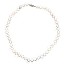 7.5-8mm cultured pearl necklace that measures 16